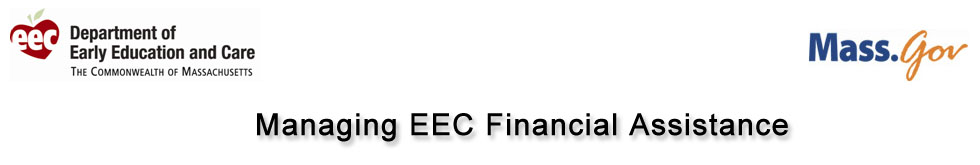 Managing EEC Financial Assistance